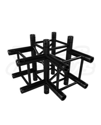 EVT290S-4WT Black | 4-Way T-Junction