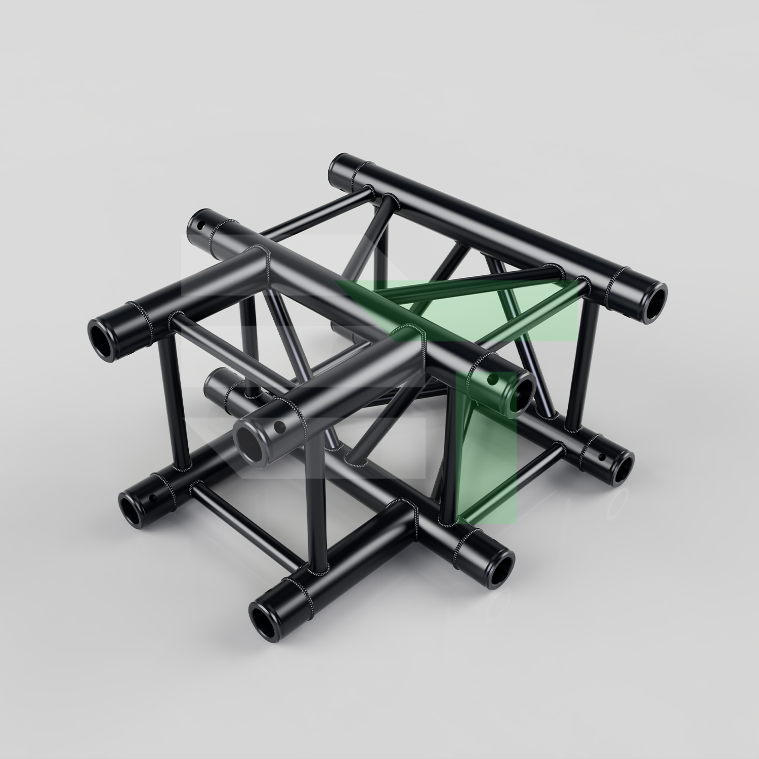 EVT290S-3WT Black | 3-Way T-Junction