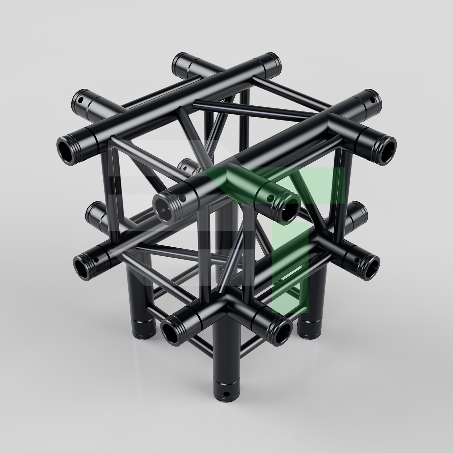 EVT290S-5WT Black | 5-Way T-Junction