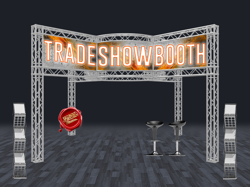 20x20 Trade Show Exhibit Display Booth | EVT290S-Clovis